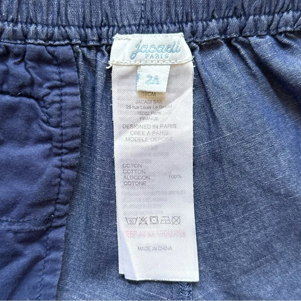 Jacadi Girls Liberty Floral Belted Denim Shorts - Size 2Y - Picture 10 of 10